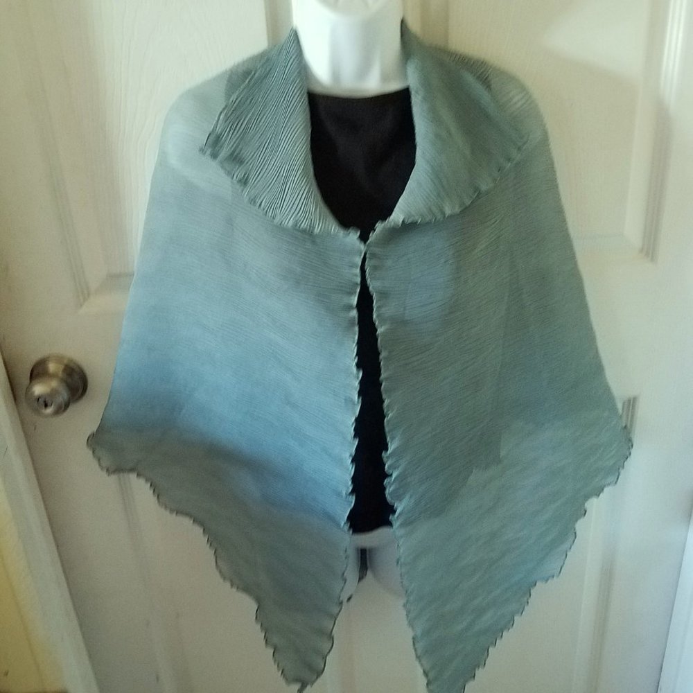 - Vtg Mary McFadden sheer shawl/cover up